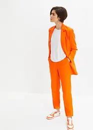 Verkürzte High-Waist-Hose aus Leinen-Viskose-Mix, bonprix