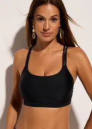 Bustier-Bikinioberteil mit gekreuzten Trägern, bonprix