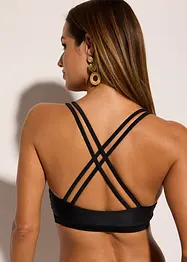 Bustier-Bikinioberteil mit gekreuzten Trägern, bonprix