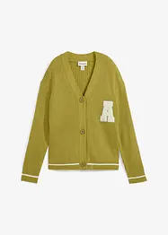Oversize-Strickjacke mit Stickerei, bonprix