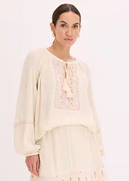 Oversized-Bluse mit Stickerei, bonprix