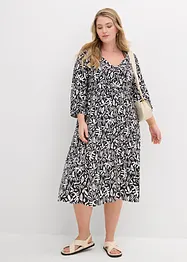 Kleid in Midilänge aus fließender Viskose, bonprix