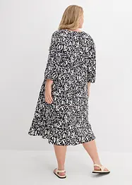 Kleid in Midilänge aus fließender Viskose, bonprix