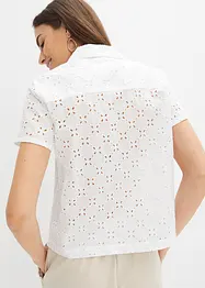 Modische Lochstickerei-Bluse, bonprix