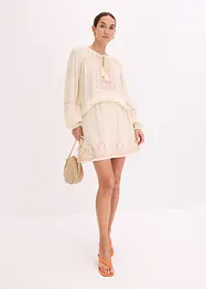 Oversized-Bluse mit Stickerei, bonprix