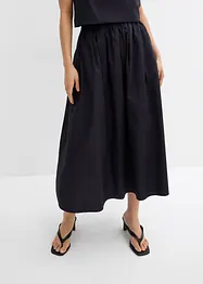 Jupe midi 100% coton, bonprix