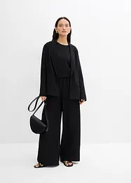 Blazer aus aus strukturiertem Crinkle-Viskose-Mix, bonprix