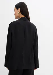 Blazer aus aus strukturiertem Crinkle-Viskose-Mix, bonprix