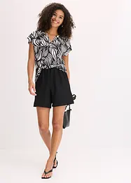 Short en léger jersey crêpe, bonprix