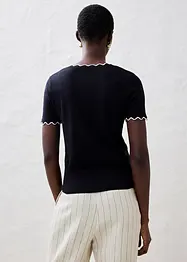 Pull coton et soie, bonprix