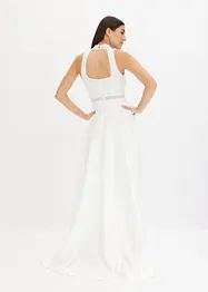 Robe de mariée en satin brillant et dentelle, bonprix