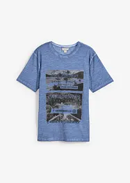 T-shirt aspect délavé en coton, bonprix