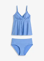 Tankini (ens. 2 pces) en matière brillante, bonprix