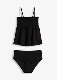 Gesmokter Tankini (2-tlg.Set), bonprix