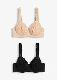 Lot de 2 soutiens-gorge à armatures, bonprix