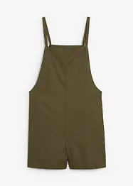 Kurzer Jumpsuit aus luftigem Leinen-Mix, bonprix