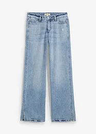 Jean droit et ample, taille mi-haute, peu extensible, bonprix