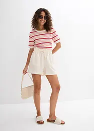 Paperbag-Shorts aus fließendem Lyocell-Mix, bonprix