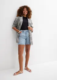 Jeans-Bermuda Mid Waist, Low Stretch, bonprix