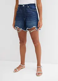 Short en jean taille haute, peu stretch, bonprix