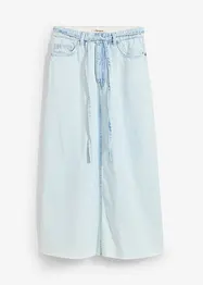 Jupe midi en jean taille mi-haute, toile super souple, bonprix