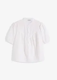 Kurzarm-Bluse aus Musselin, bonprix