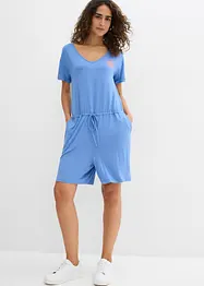 Combishort fluide en jersey de viscose mélangée, bonprix