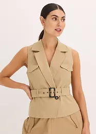 Gilet sans manches avec ceinture, bonprix