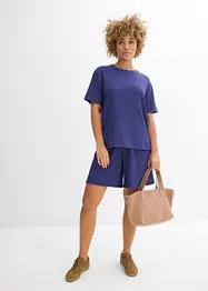 T-shirt en crêpe gaufré, bonprix