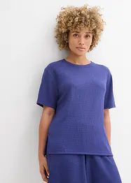 T-shirt en crêpe gaufré, bonprix