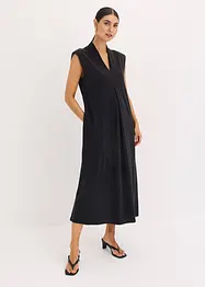 Jerseykleid aus Viskose- Pique mit Schulterpolster, bonprix