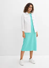 Midikleid aus reiner schwerer Bio-Baumwolle, bonprix