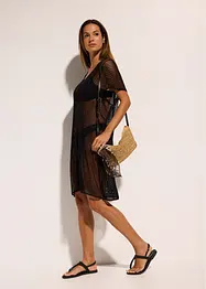 Robe de plage aspect crochet en viscose, bonprix