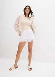 Highwaist-Shorts aus Twill, bonprix