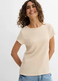 T-Shirt aus strukturiertem Crêpe, bonprix