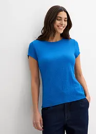 T-shirt en crêpe texturé, bonprix