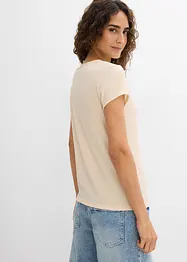 T-Shirt aus strukturiertem Crêpe, bonprix