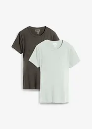2-in-1 Umstands- und Stillshirts aus Bio-Baumwolle (2er-Pack), bonprix