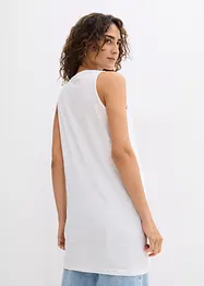 Lot de 2 débardeurs longs 100% coton, bonprix