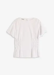 Jerseycrepe-Shirt mit Smock, bonprix