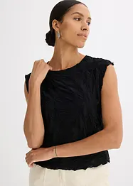 Top en matière texturée, bonprix