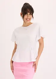 Jerseycrepe-Shirt mit Smock, bonprix