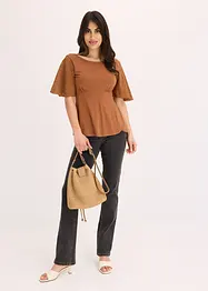 Shirt mit Spitzenärmeln, bonprix