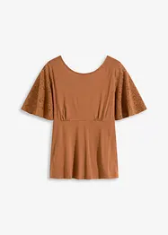 Shirt mit Spitzenärmeln, bonprix