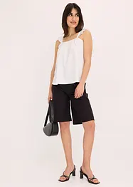 Jerseycrepe-Top mit Volant-Träger, bonprix