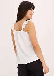 Jerseycrepe-Top mit Volant-Träger, bonprix
