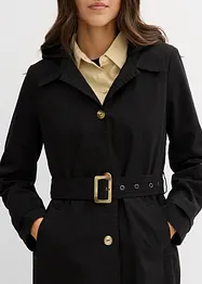 Manteau trench longueur mollet à capuche amovible, bonprix