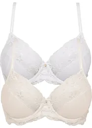 Lot de 2 soutiens-gorge à armatures, bonprix