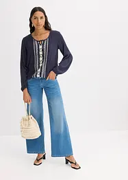 Bluse mit Stickerei, bonprix