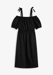 Off-Shoulder-Kleid aus reiner Bio-Baumwolle, bonprix